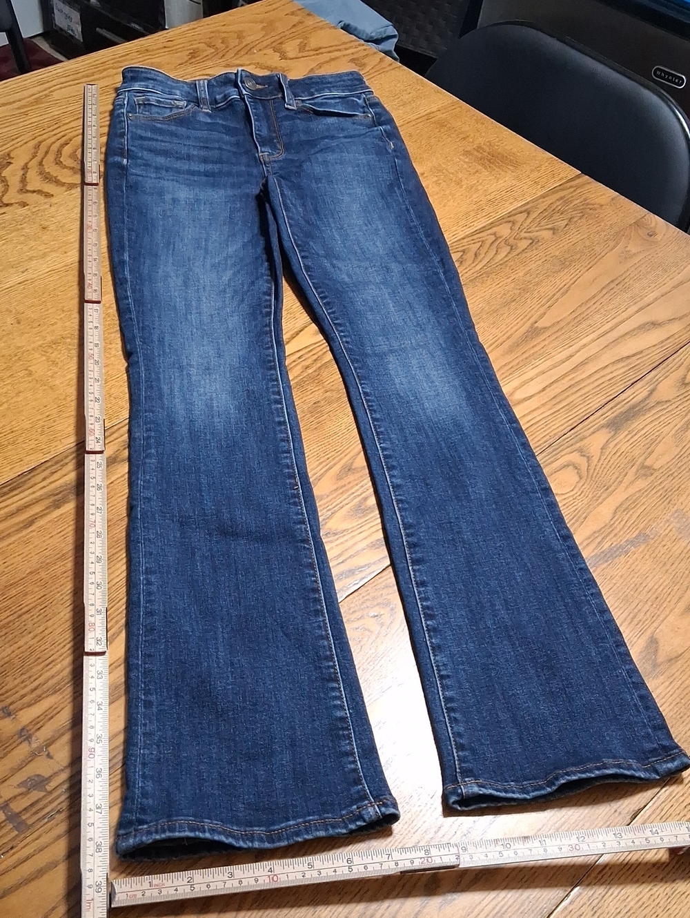 AMERICAN EAGLE JEANS WOMENS 000 SHORT SKINNY KICK STRETCH HIGH RISE PREOWNED